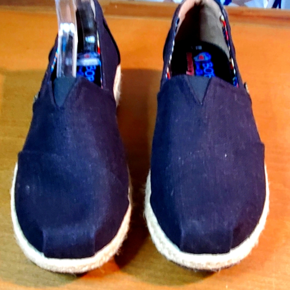 Bob's from Sketchers, size 6.5, Black Espadrilles, no flaws, excellent condition